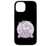 Carcasa para iPhone 14 Hermana Mayor de Only Child 2026, Unicornio, arcoíris, Lindo