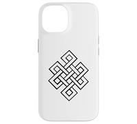 Carcasa para iPhone 14 Hinduismo Budismo Nudo Eterno sin Fin Tibetano