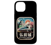 Carcasa para iPhone 14 Hirosaki Castle Japón Retro Tren Vintage Kanji Souvenir