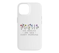 Carcasa para iPhone 14 His Mercies Are New Every Morning Bible Verse Christian God