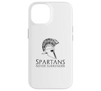Carcasa para iPhone 14 Historia Griega espartana Antigua - Los espartanos Nunca se rinden