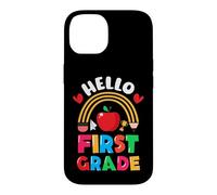 Carcasa para iPhone 14 Hola Primer Grado para Maestros Niños Primer Grado Regreso a la Escuela