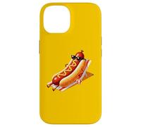 Carcasa para iPhone 14 Hot Dog Beach Wiener Funny Holiday Lover Juego de Palabras Ingenioso Humor Arte