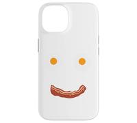 Carcasa para iPhone 14 Huevos fritos y Tocino Cara Feliz Desayuno Comida Niños Hombres Mujeres