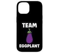 Carcasa para iPhone 14 Humor Food Eggplant Simple Team Eggplant