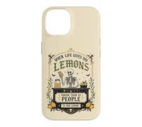 Carcasa para iPhone 14 Humor Oscuro gótico limón Cita Esqueleto Mercado Estado de ánimo