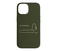 Carcasa para iPhone 14 Humor Vegetal Mi potencial Agotamiento sarcástico
