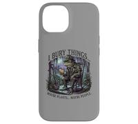Carcasa para iPhone 14 I Bury Things Frog Gardener Dark Humor Shovel