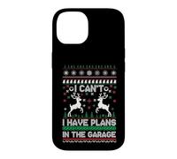 Carcasa para iPhone 14 I Can't I Have Plans in The Garage Ugly Christmas