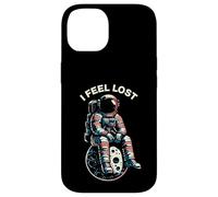 Carcasa para iPhone 14 I Feel Lost Astronauta Sentado en la Luna Retro Espacial