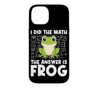 Carcasa para iPhone 14 I Hice The Math La Respuesta es Frog Math Teacher Math Club