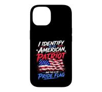 Carcasa para iPhone 14 I Identify As An American Patriot and This Is My Pride Flag