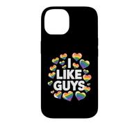 Carcasa para iPhone 14 I Like Guys LGBTQ Orgullo Declaración Hombre Gay Aliado