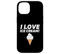 Carcasa para iPhone 14 I Love Ice Cream Party Outfit Vanilla Soft Serve Gelato Cone