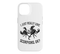 Carcasa para iPhone 14 I Love Scorpions Ok - Escorpión Lindo y Divertido
