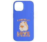Carcasa para iPhone 14 I Wheel-y Love My Hamster Kawaii Lindo Divertido