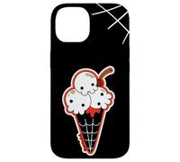 Carcasa para iPhone 14 Ice Cream Skull Spoopy Yami Kawaii Halloween Design, Spooky