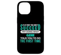 Carcasa para iPhone 14 If At First Try Doing What Gene Camiseta Nombre Gene