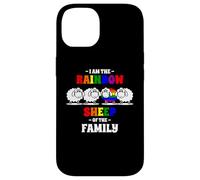 Carcasa para iPhone 14 I'm The Rainbow Sheep of The Family Oveja Arco Iris