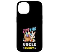 Carcasa para iPhone 14 I'm The Uncle Bunny Egg Hunting Familia Matching Easter