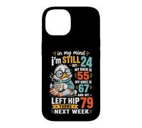 Carcasa para iPhone 14 In My Mind Im Still 24, Cita Divertida de café para pájaros Mayores