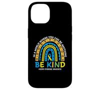 Carcasa para iPhone 14 In October We Wear Blue Yellow Kind Down Syndrome Awareness