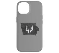 Carcasa para iPhone 14 Iowa IA Deer Hunting Shed Antlers Design
