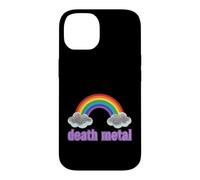 Carcasa para iPhone 14 Ironic Death Metal Rainbow Diciendo Sarcástico