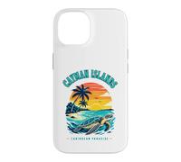 Carcasa para iPhone 14 Islas Caimán Caribbean Paradise Sea Turtle Sunset Camiseta