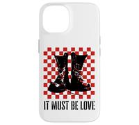 Carcasa para iPhone 14 It Must Be Love 2 Tone Ska Music Checkerboard
