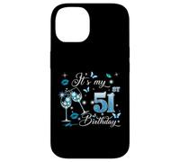 Carcasa para iPhone 14 It’s My 51st Birthday Pink 51 Years Old Birthday Queen Party