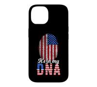 Carcasa para iPhone 14 It's In My DNA Huella Dactilar Ciudadano Estadounidense