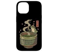 Carcasa para iPhone 14 Japanese Frog Matcha Tea Time Té Verde Ukiyo-e Cottagecore