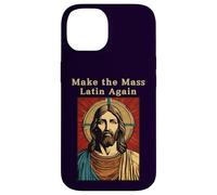 Carcasa para iPhone 14 Jesucristo Católico Romano Haga La Misa Latina De Nuevo