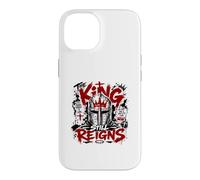 Carcasa para iPhone 14 Jesús el Rey todavía Reina Christian Knight Faith