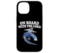 Carcasa para iPhone 14 Jesús Skateboarding Half Pipe On Board con El Señor Skater