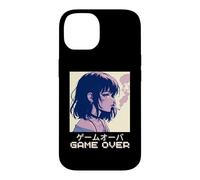 Carcasa para iPhone 14 Juego de Anime Triste Japonés de los 90 para Chicas Over Vaporwave Aesthetic