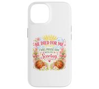 Carcasa para iPhone 14 Jugador de Baloncesto Pascua Jesús Resurrección Resucitado Chica Mujeres