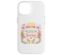 Carcasa para iPhone 14 Jugador de Voleibol Pascua Jesús Resucitado Resurrección Chica Mujeres