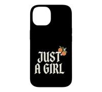 Carcasa para iPhone 14 Just A Girl Gothic Typography Design
