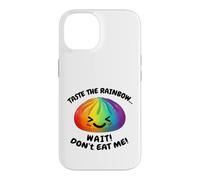 Carcasa para iPhone 14 Kawaii Rainbow Dumpling Squishy Raviolo Divertido Cutie