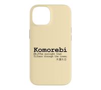 Carcasa para iPhone 14 Komorebi Japonés Palabra Vocab Poético Árbol Sol Naturaleza Amor