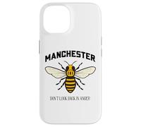 Carcasa para iPhone 14 La Abeja trabajadora de Manchester no mira hacia atrás con ira