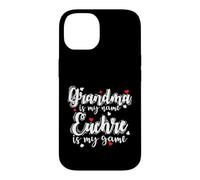 Carcasa para iPhone 14 La Abuela es mi Nombre Euchre es mi Juego