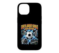 Carcasa para iPhone 14 La Vida se Trata de goles y asistencias al Jugador de fútbol