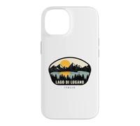 Carcasa para iPhone 14 Lago di Lugano Italia Design Vacation Souvenir