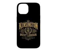 Carcasa para iPhone 14 Lámina Dorada Kensington West London England EST. 1086