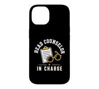 Carcasa para iPhone 14 Leadership Funny Camp Quote Head Counselor In Charge