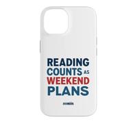 Carcasa para iPhone 14 Leer Cuenta como Planes de Fin de Semana Humor Amante de los Libros