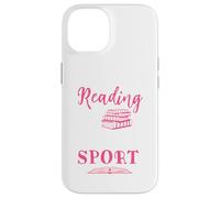 Carcasa para iPhone 14 Leer es mi Lector de Gusanos de Biblioteca para Amantes de los Libros Deportivos